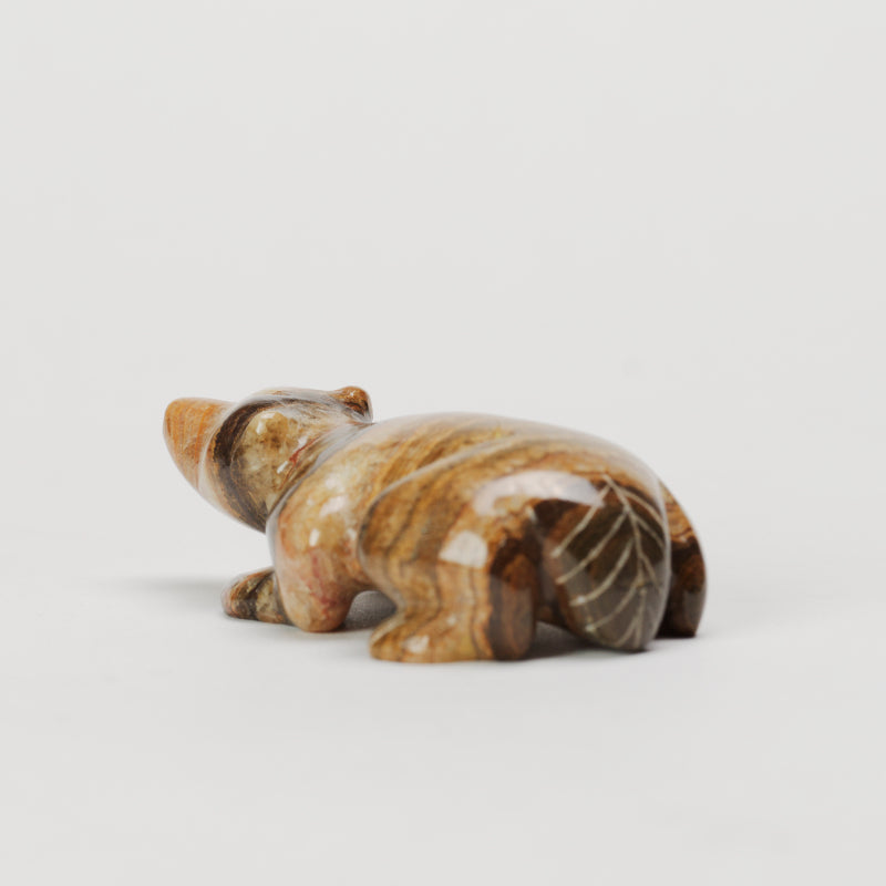 Nelson Yatsattie: Travertine/Onyx, Badger