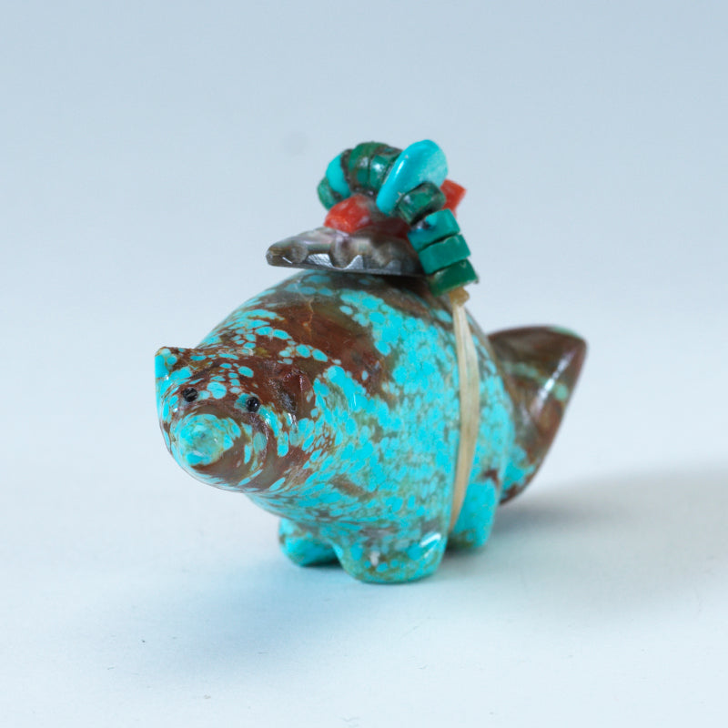 Delvin Leekya: Turquoise, Bushy tail Coyote