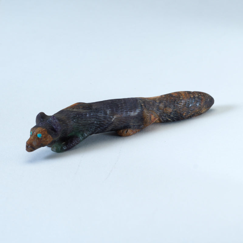 Wilfred Cheama: Flourite Spirit Stone, Wolf