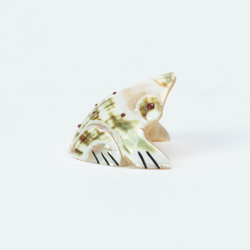 Andrew (d) & Laura Quam: Green Snail Shell, Frog
