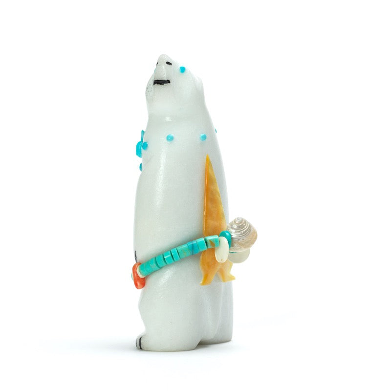 Michael Laweka: White Marble, Standing Bear