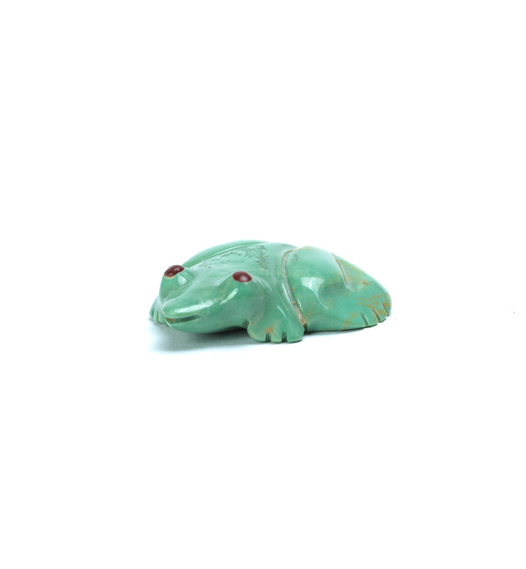 Andrew (d) & Laura Quam: Turquoise, Frog with Pipestone Eyes