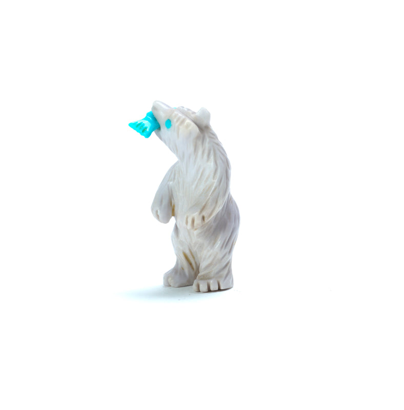 Andres Quandelacy (d): Jade {Yunnan}, Bear With Turquoise Fish
