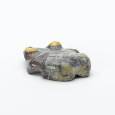 Bernard Homer Jr. (d): Serpentine, Frog with Gold Shell Eyes & Jet
