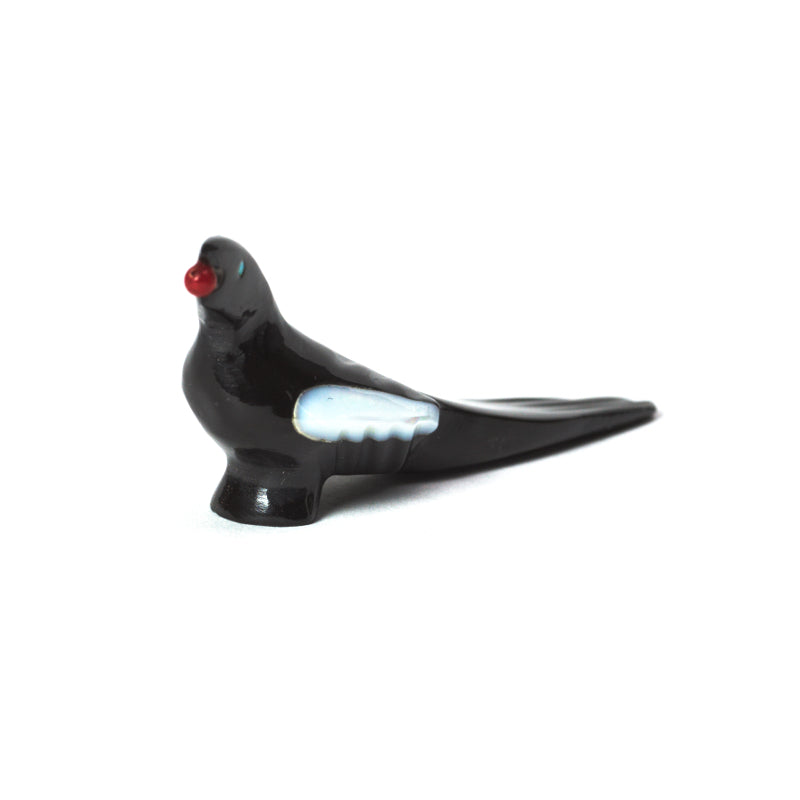 Calvert Bowannie: Black jet/Turquoise/MOP, Magpie