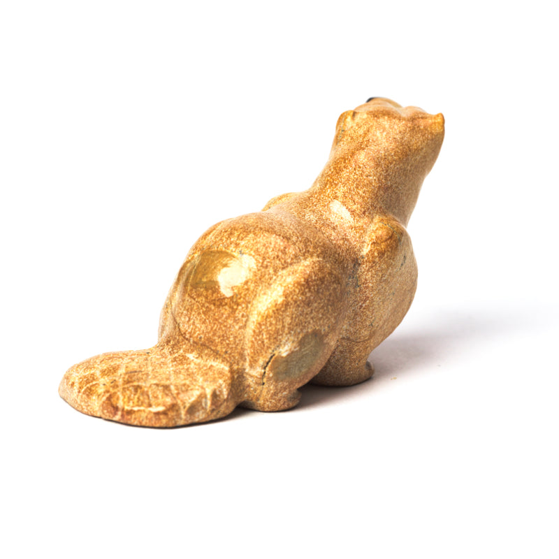 Freddie Leekya: Zuni Travertine, Beaver