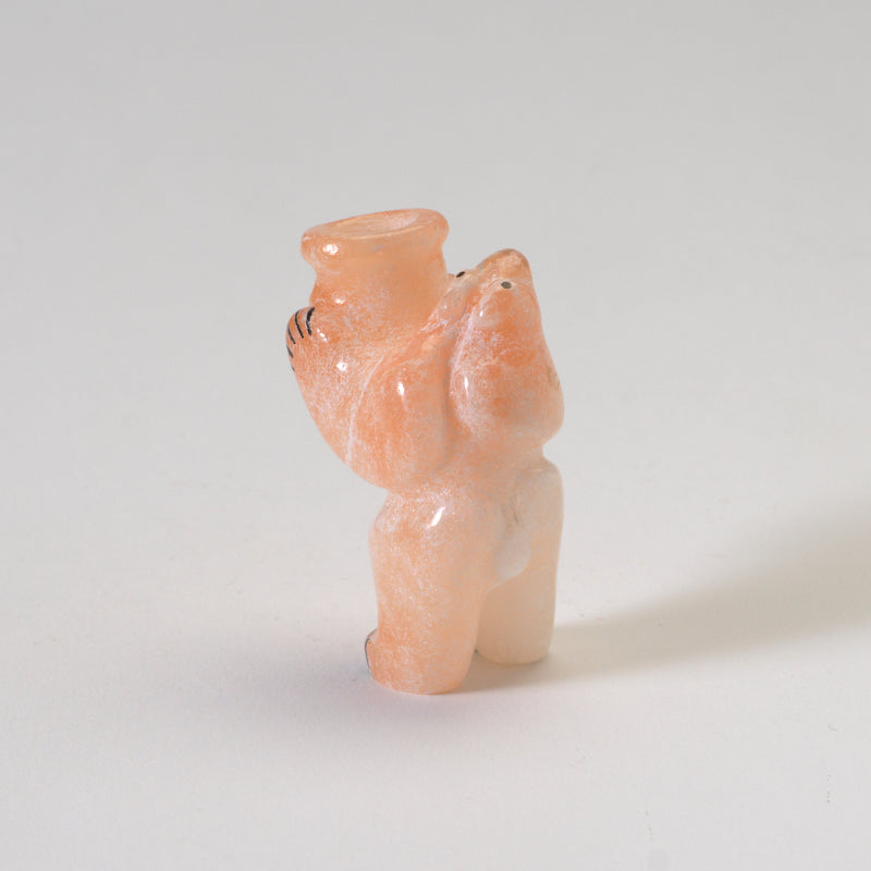 Rickson Kallestewa: Peach Alabaster, Bear with Olla