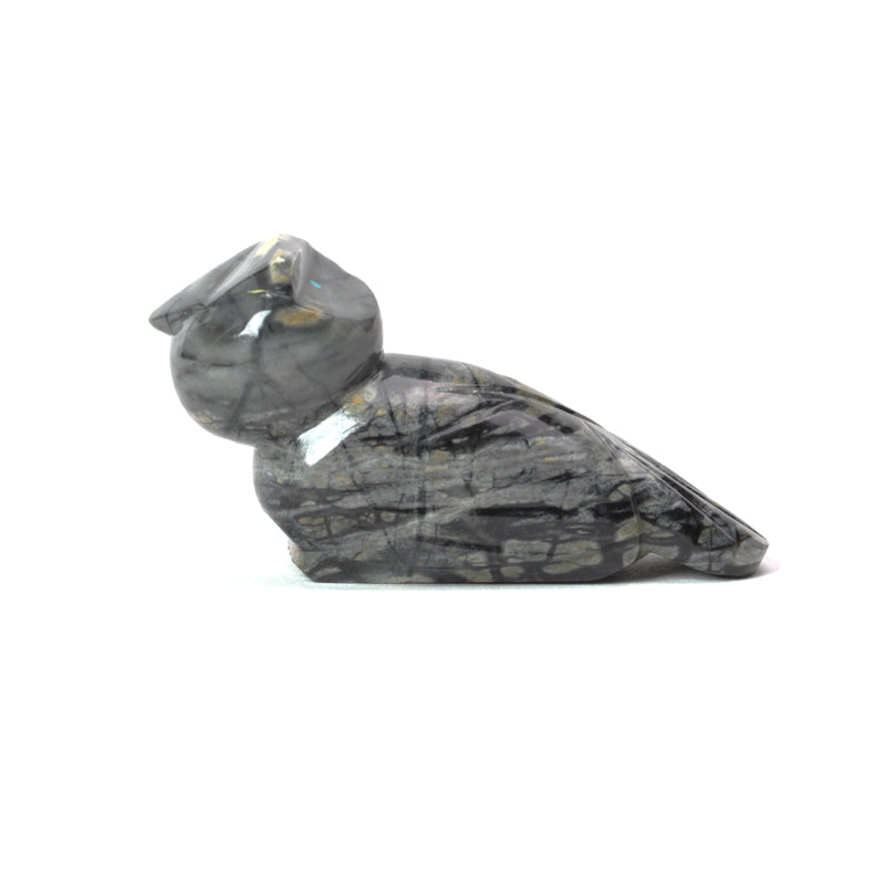 Clayton & Abby Panteah: Picasso marble, Owl