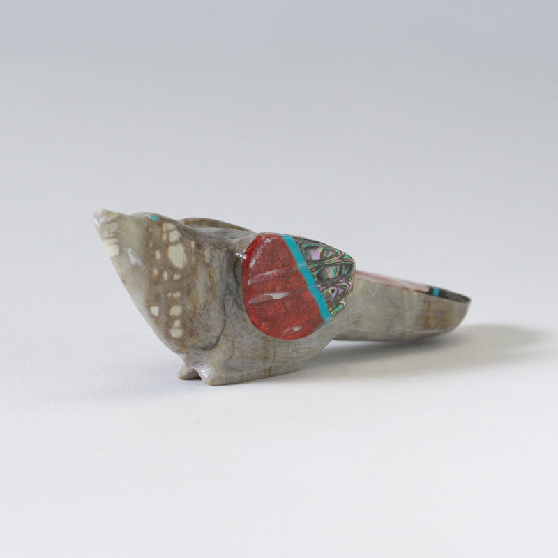 Delvin Leekya: Picasso, Bird W/Inlaid Wings And Tail