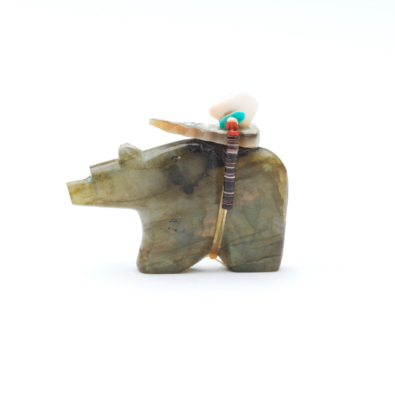 Tony Laiwekete: Labradorite, Bear w/ Bundle