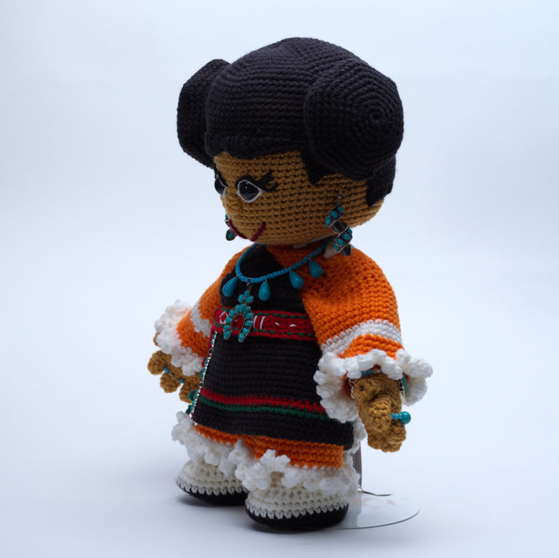 Bobbie Natewa: Crochet, Hopi Doll w/accessories