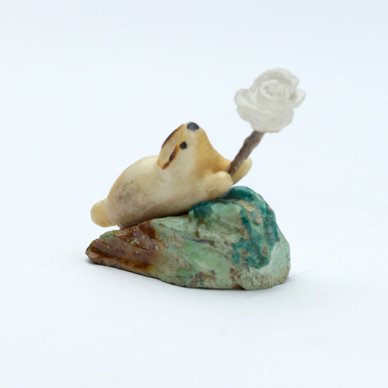 Ruben Najera: Bone/Antler, Flex Rabbit with Roses