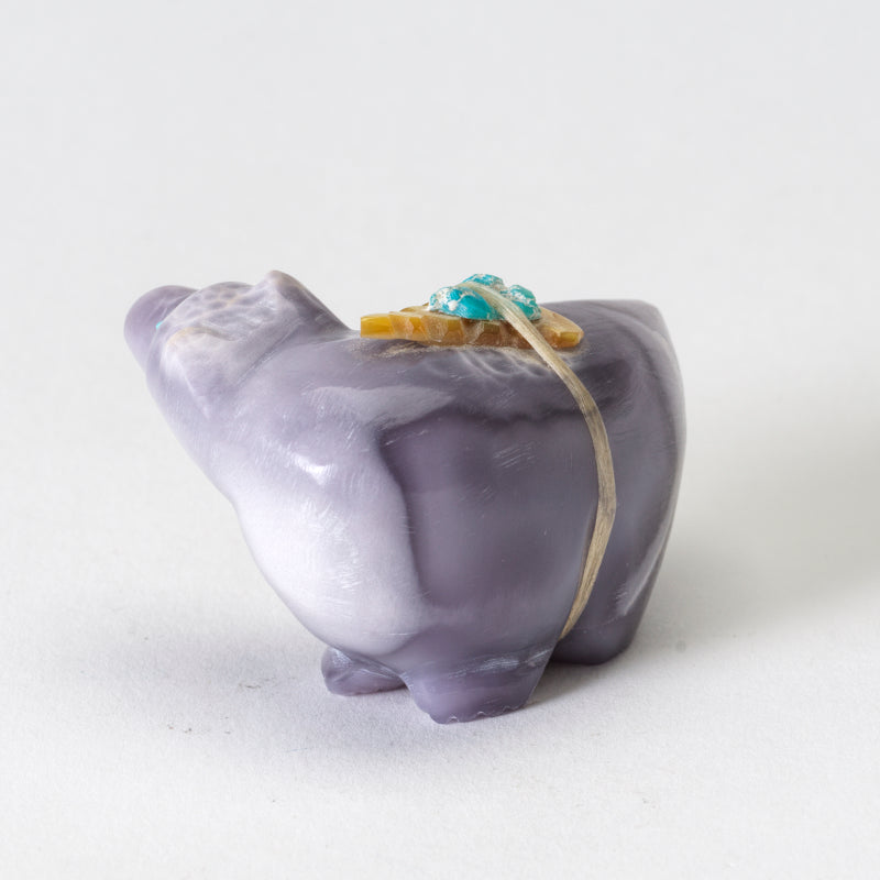 Delvin Leekya: Fluorite, Bear w/turned head