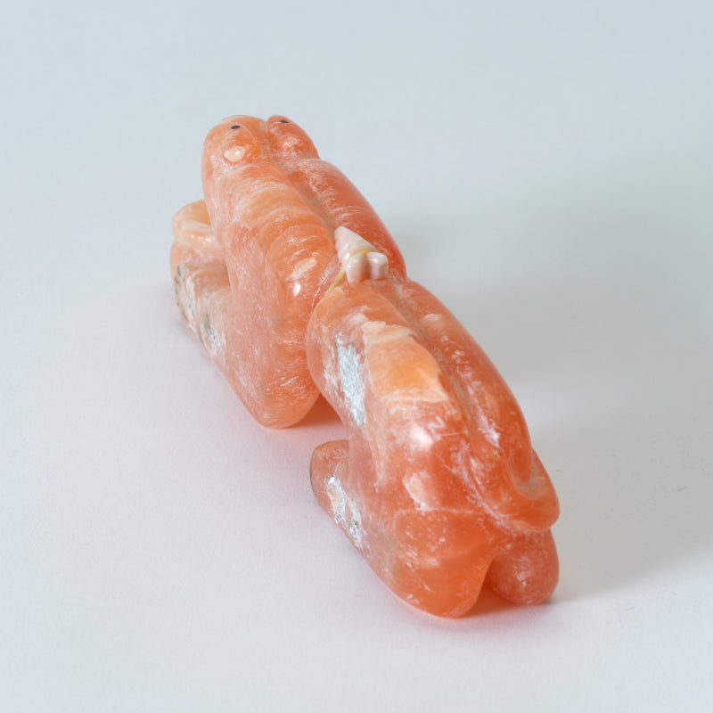 Rickson Kallestewa: Peach Alabaster, Mountain Lion w/pot