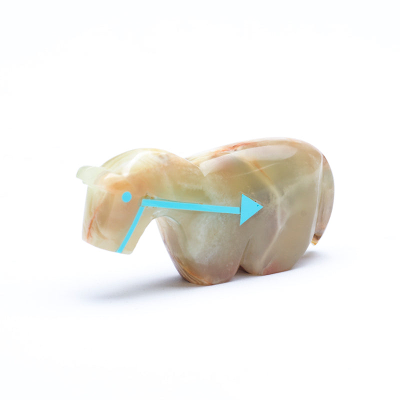 Bernard Laiwekate: Green onyx, Horse