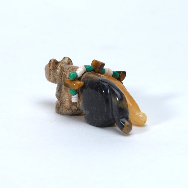 Daisy Rose Leonard: Picasso Marble/Calcite, Double Mountain Lions