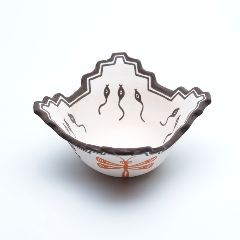 Carlos Laate: Clay Pottery, Corn Meal Bowl