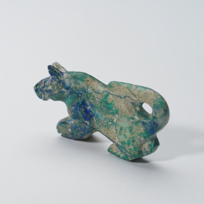 Gibbs Othole: Azurite, Mountain Lion