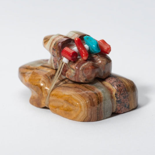 Ed Lementino: Onyx, Frog with Baby On Top