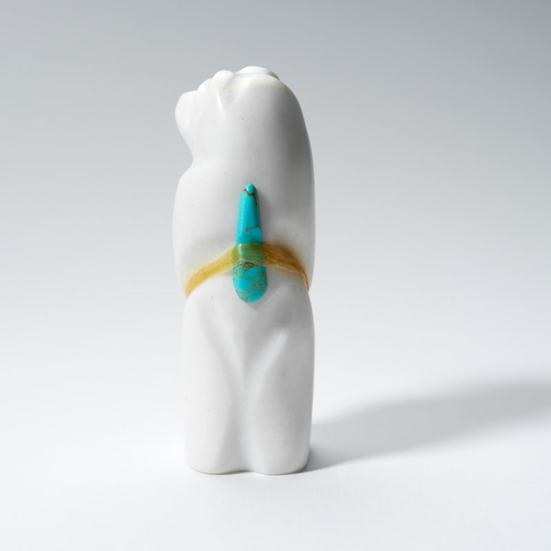 Herbert Halate: White Marble, Standing Bear