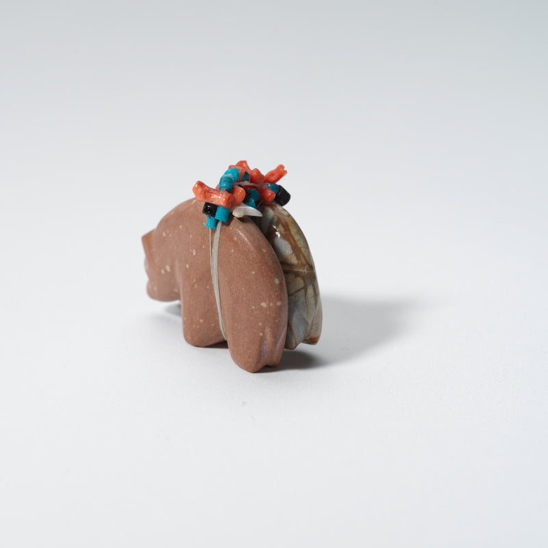 Rick Quam: Picasso Marble/Jasper, Pair Bear with Bundle