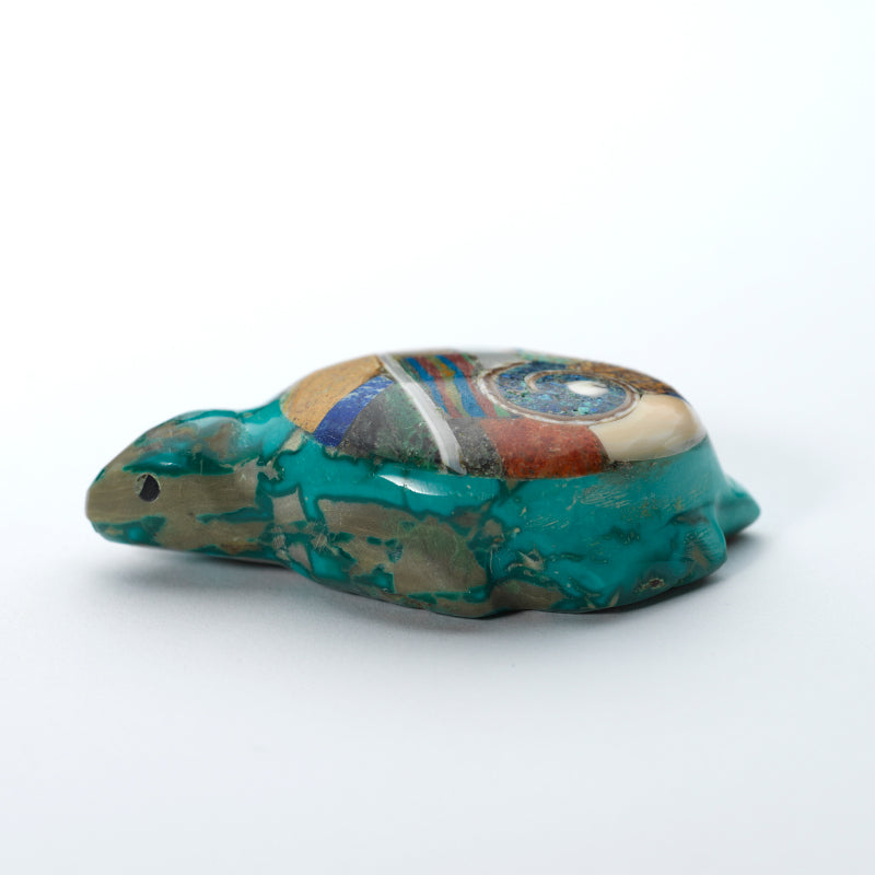 Jayne Quam: Turquoise, Turtle With Mosaic