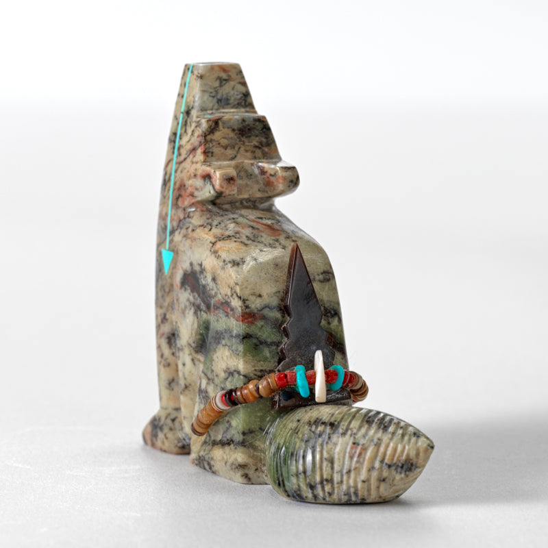 Tony Laiwekate: Watermelon Serpentine, Coyote Turquoise Heartline