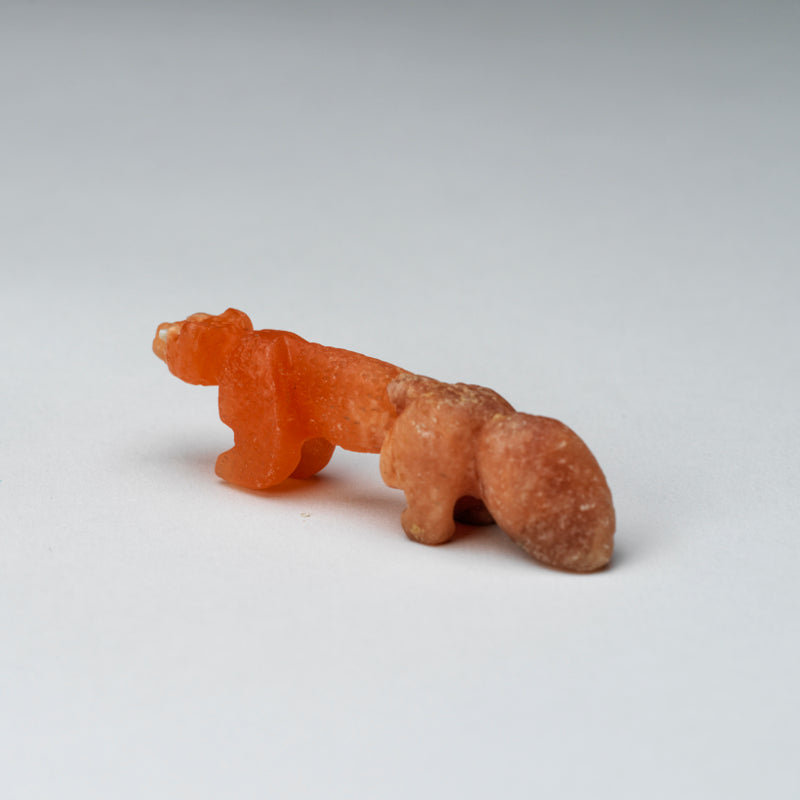 David Cheama: Orange Alabaster, Wolf
