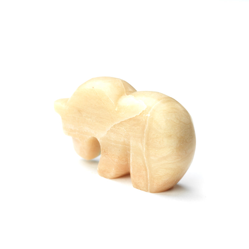 Kenric Laiwekate: Calcite, Bear w/ Turq. Heartline