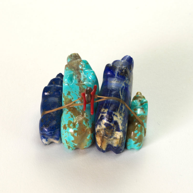 LaVies Natewa: Lapis lazuli, & Turquoise Bear Family