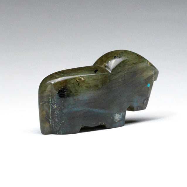 Clayton & Abby Panteah: Labradorite, Horse Turquoise Heartline