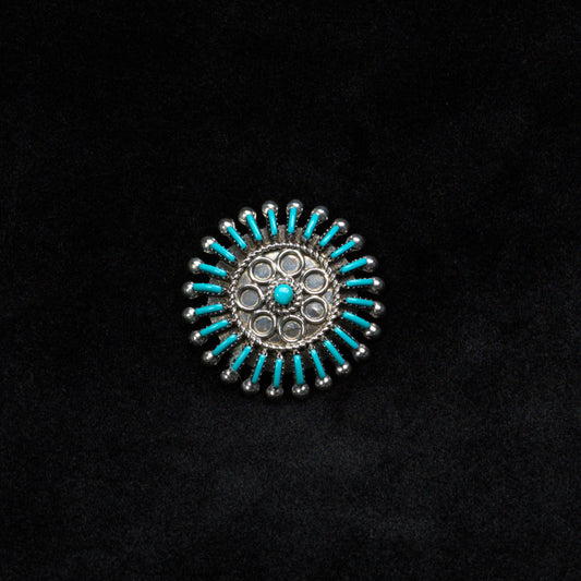 Philander Gia: Turquoise, Needle Point Pin Pendant