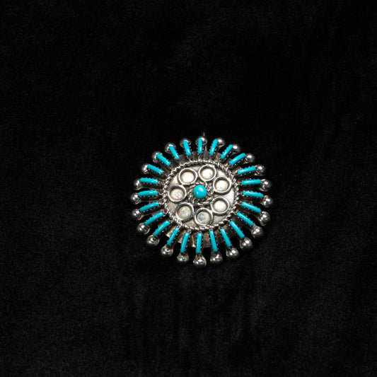 Philander Gia: Turquoise, Needle Point Pin Pendant