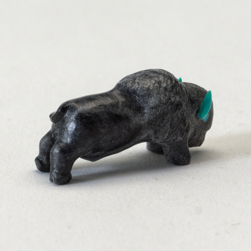 Raybert Kanteena: Picasso Marble, Buffalo with Turquoise Horns