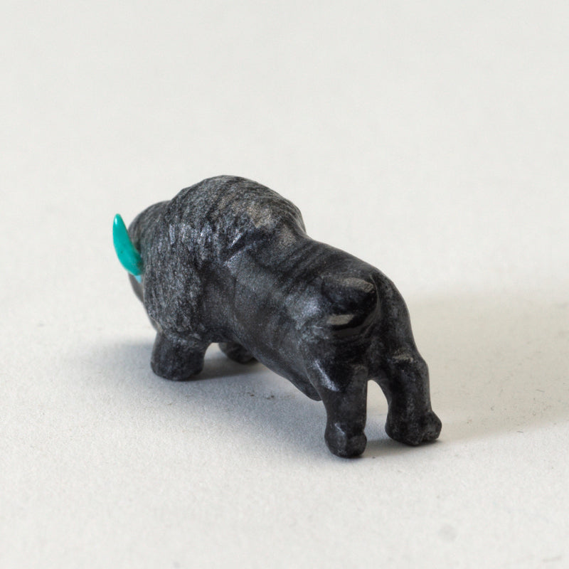 Raybert Kanteena: Picasso Marble, Buffalo with Turquoise Horns