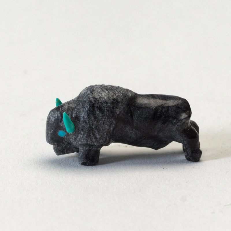 Raybert Kanteena: Picasso Marble, Buffalo with Turquoise Horns