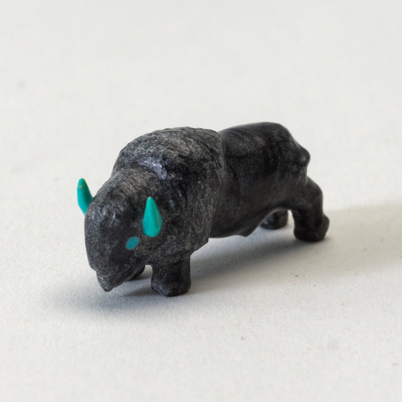 Raybert Kanteena: Picasso Marble, Buffalo with Turquoise Horns