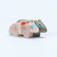 Lorandina Sheshe: Serpentine & Pink Quartz, Old Style (Traditional) Coyotes