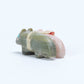 Lorandina Sheshe: Serpentine & Pink Quartz, Old Style (Traditional) Coyotes