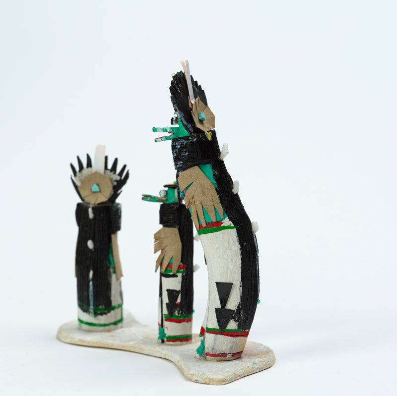 Carl Etsate: Recycled Material, Trio Shalako Kachina