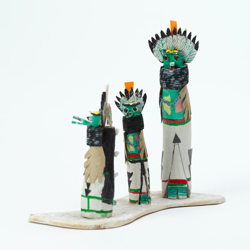 Carl Etsate: Recycled Material, Trio Shalako Kachina