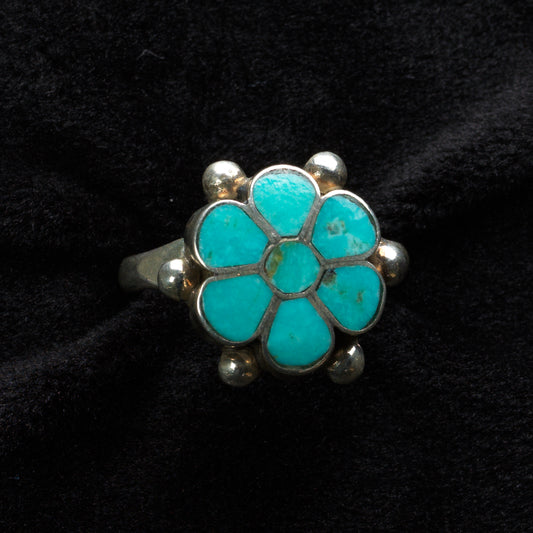 Benina Kallestewa: Turquoise, Flower Ring