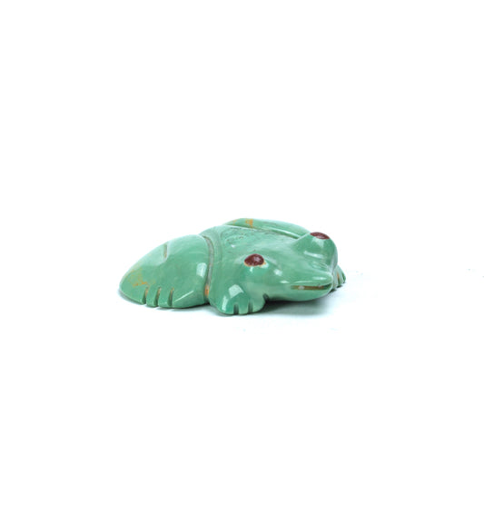 Andrew (d) & Laura Quam: Turquoise, Frog with Pipestone Eyes