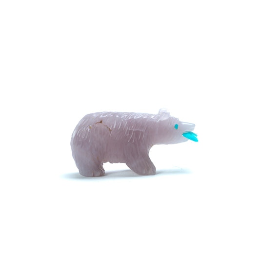 Andres Quandelacy (d): Fluorite, Bear w/ Turquoise Fish