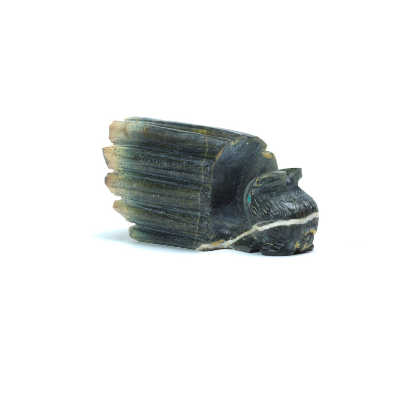 Green Ricolite Arvella Cheama: Ricolite, Rabbit with tree stump – Zuni Artist Resource ...