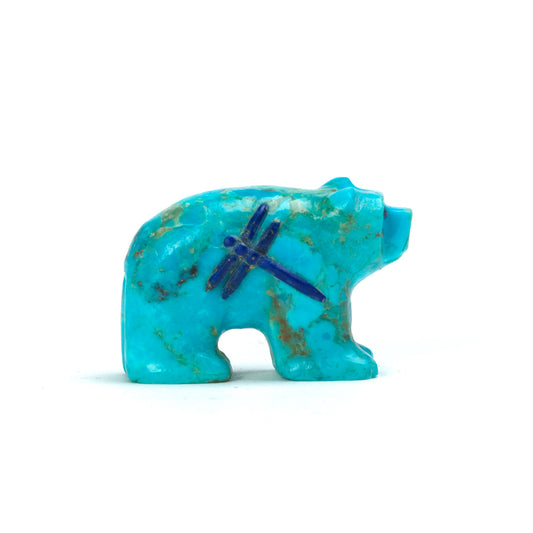 Clissa Martin: Turquoise, Bear With Lapis Dragonfly