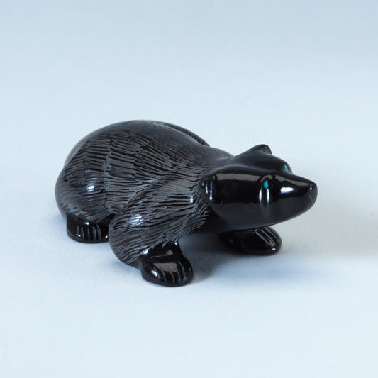 Nelson Yatsattie: Belgian Marble, Badger