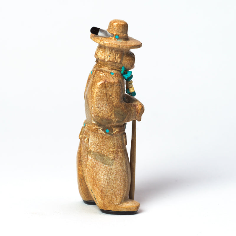 Freddie Leekya: Travertine, "Navajo Man"