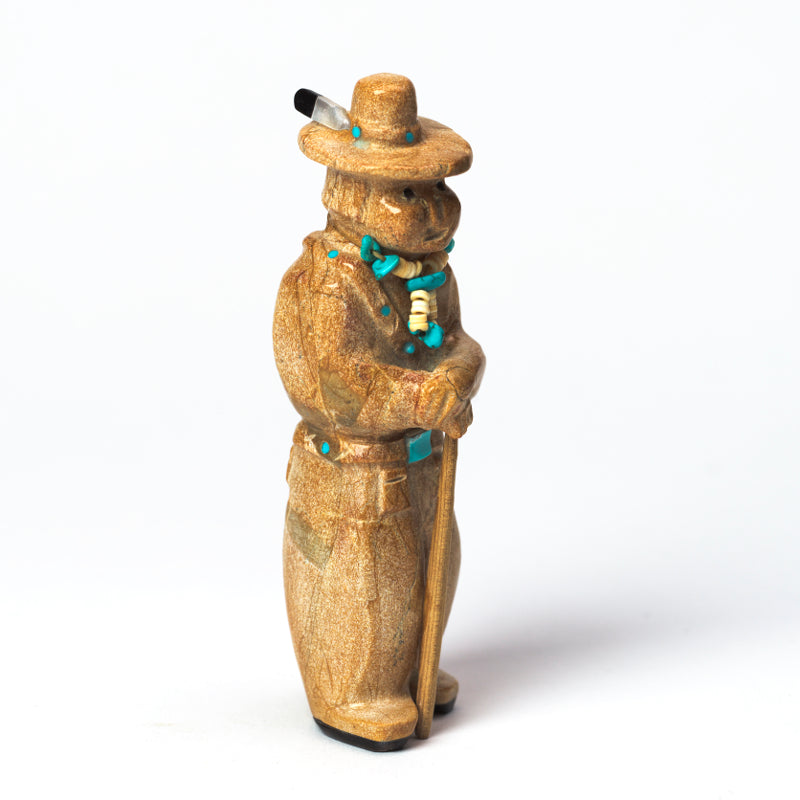 Freddie Leekya: Travertine, "Navajo Man"