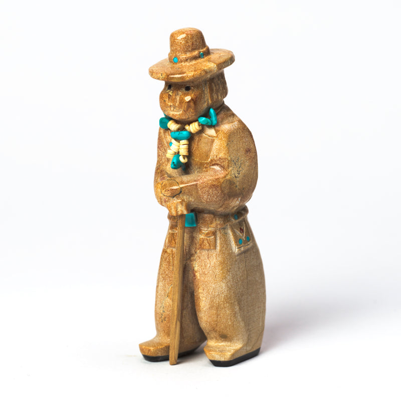 Freddie Leekya: Travertine, "Navajo Man"